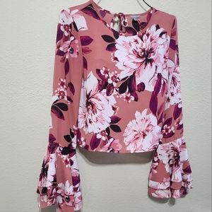 Floral long sleeve blouse